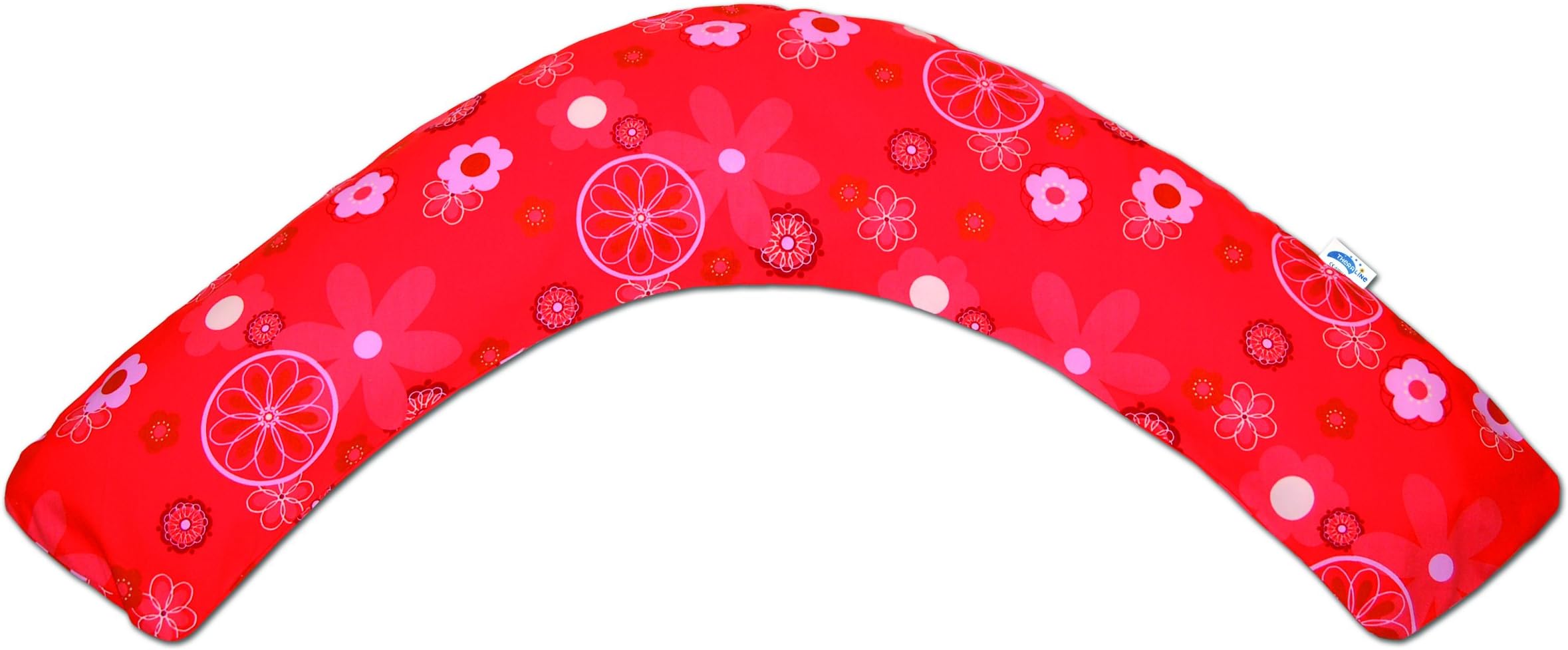 Theraline Economy Standard Maternity and Nursing Pillow with Cover (Retro Flowers Red)
