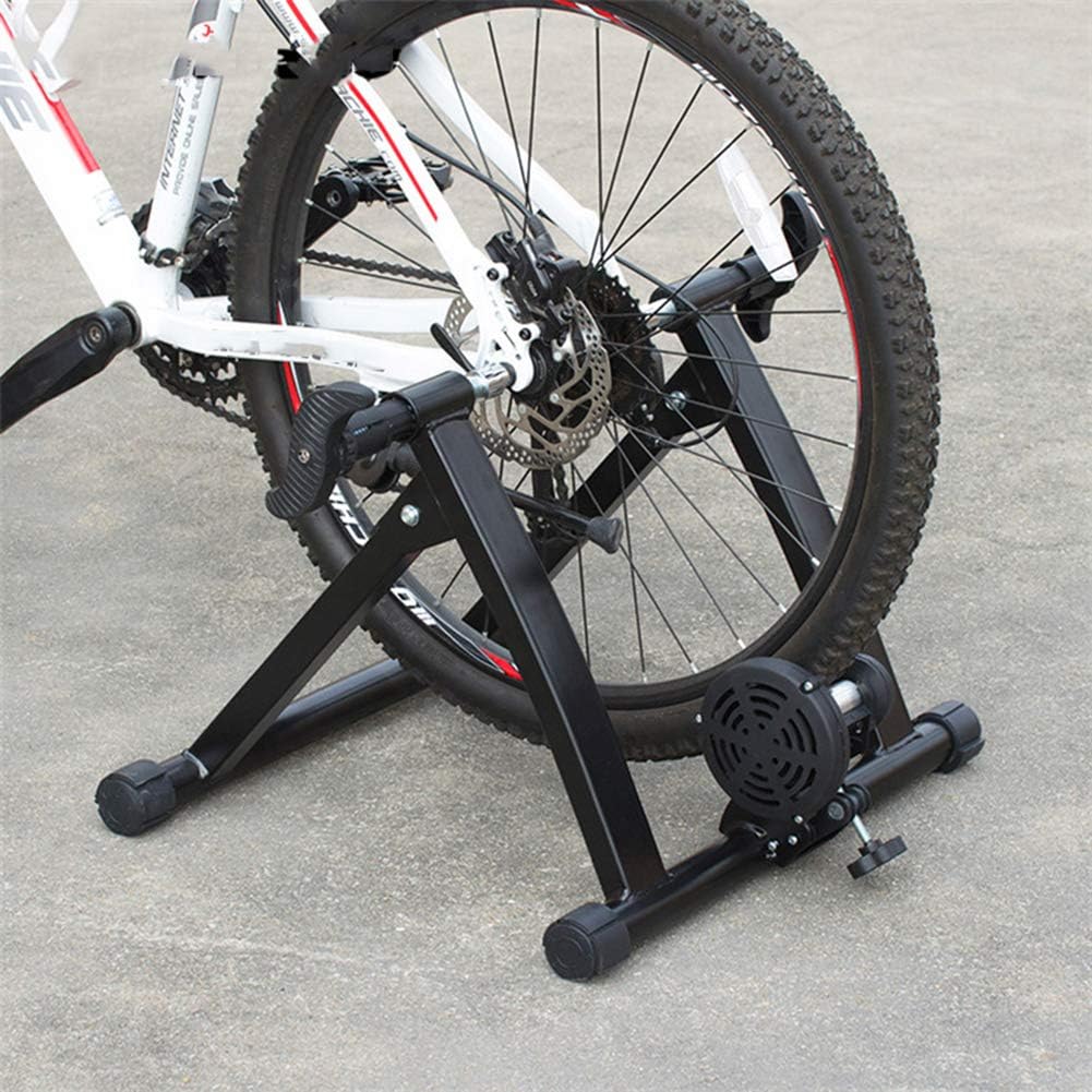 YLEI Fluid Bike Trainer Stand, Indoor Bicycle Trainer with Flowing Resistance, 135kg Capacity Portable Road Machine for Indoor Riding Training and Exercise