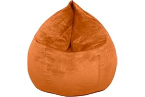 Dojo Teardrop Bean Bag Chair (Filled) - Plush Ultra Soft Giant Bean Bag for Adults, Teens - Double Stitched, Easy to Clean (V