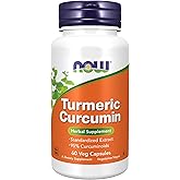 NOW Foods Supplements, Turmeric Curcumin, Derived from Turmeric Root Extract, 95% Curcuminoids, Herbal Supplement, 60 Veg Capsules