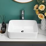 BELOFAY Ceramic Bathroom Sink Rectangular 48x38 cm White Gloss view 6