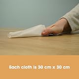 Furniture Clinic 6 Pack Lint Free Cleaning Cloths 30x30cm Wood Care view 6