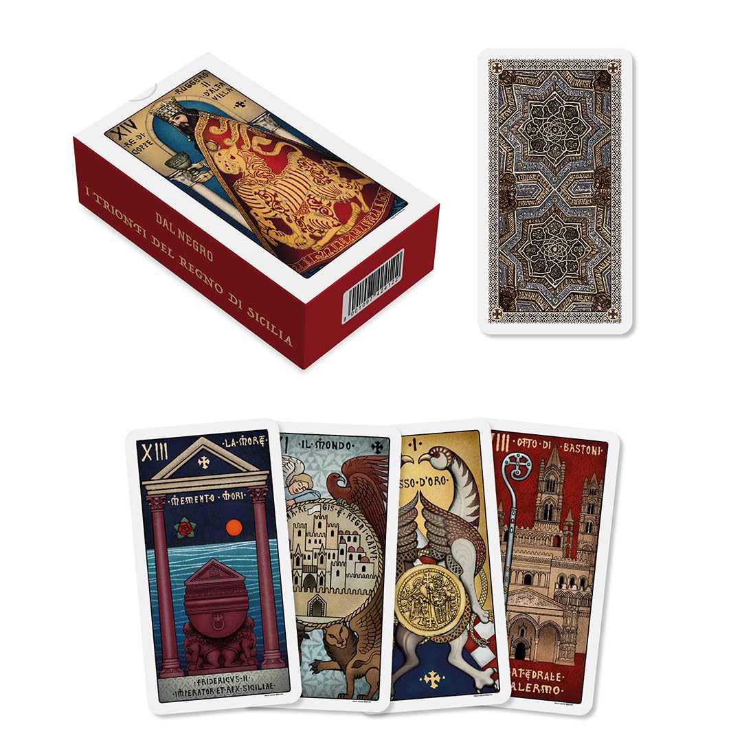Dal - Tarot The Triumphs of the Kingdom of Sicily by Paolo Asaro. Traditional Tarot Deck for Complete Fortunately, for Beginners and Advanced.