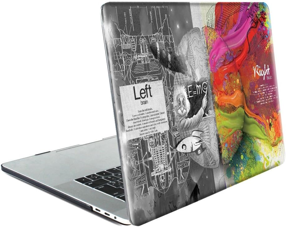 TwoL MacBook Air 13 inch Case, Ultra Slim Hard Plastic Print Case Cover for MacBook Air 13 A1466/A1369 (Creative Brain)