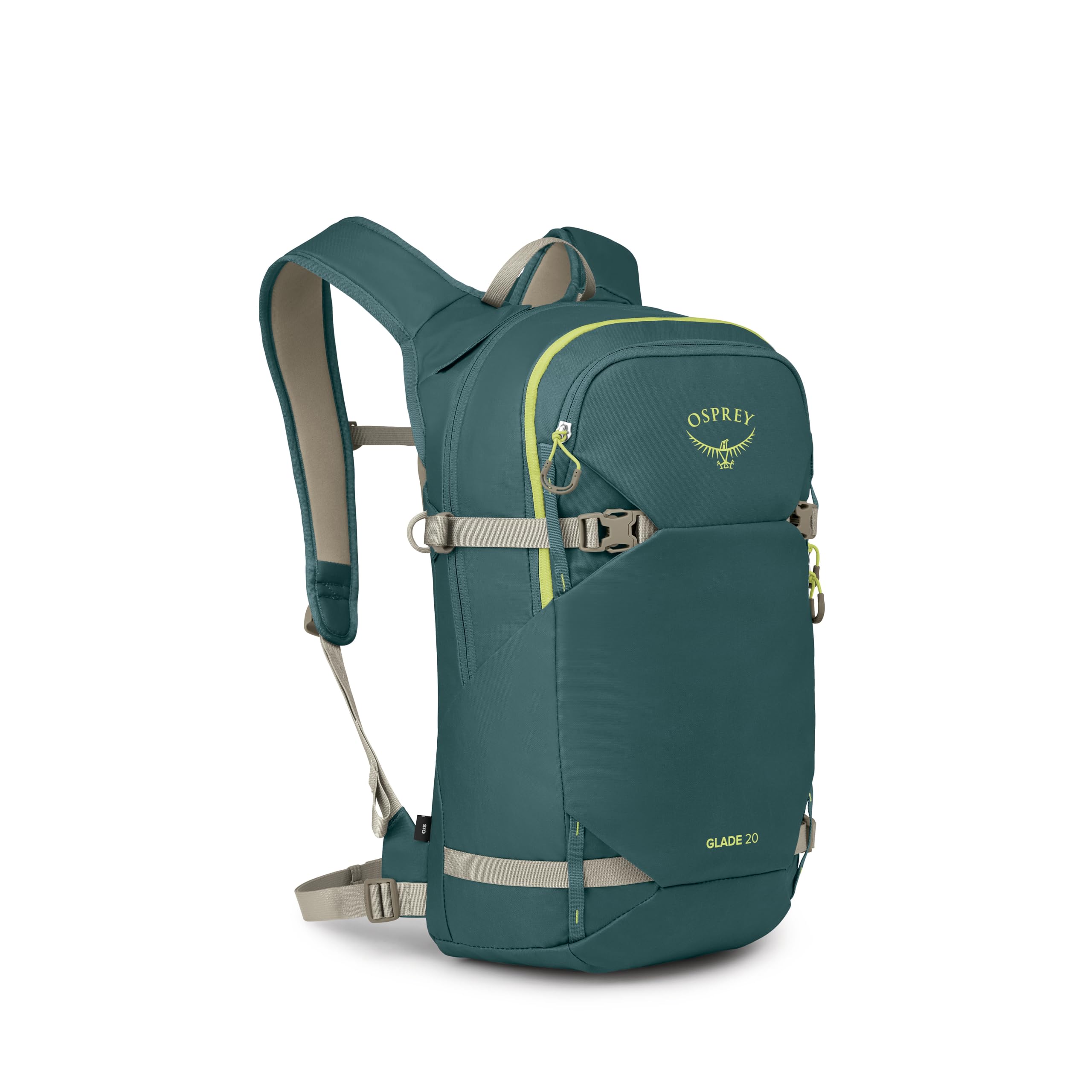 Osprey Glade 12L Ski and Snowboard Backpack with Hydraulics Water Reservoir, Black