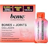 BeMe Wellness FORTIBONE Collagen Peptides for Bone & Joint Health - 10,000mg FORTIBONE & FORTIGEL - Liquid Sachets with Clinical Studies - 15 Sachets