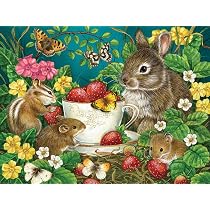 Cobble Hill 275 Piece Jigsaw Puzzle - 'Berry Sweet', Easy-Handling, Includes Poster - View #10
