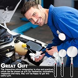 Copkim 3 Pieces Telescoping Inspection Mirror
