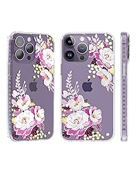 SCORPIFY for iPhone 15 Pro Case with Purple Peony