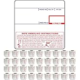 CĀS LST-8040 Printing Scale Label, 58 x 60 mm, UPC/Safe, 36 Rolls per Case, CĀS Scale Labels 8040, Guaranteed Quality, Try It!.