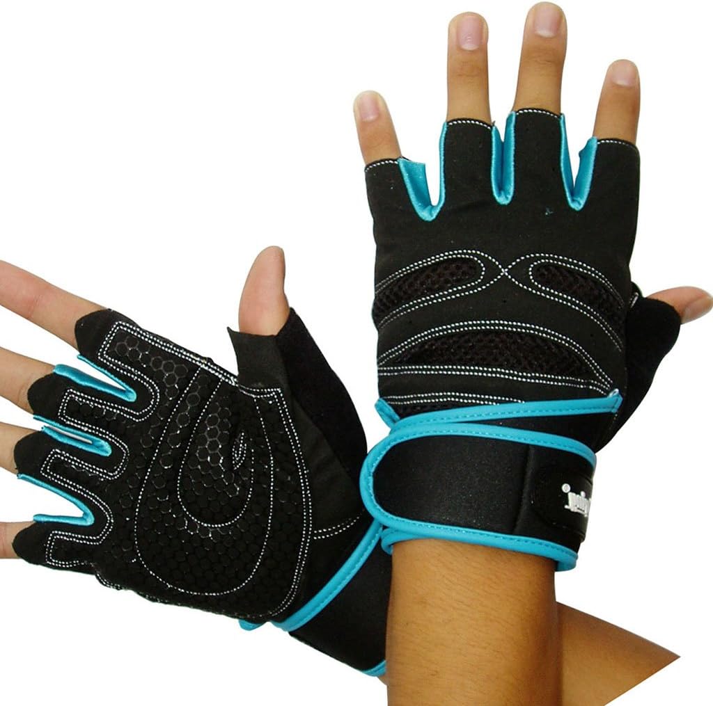 Lifemall GL Half Finger Fitness Gloves Gym Workout Training Outdoor Sports Wrist Wrap -Microfiber Cloth