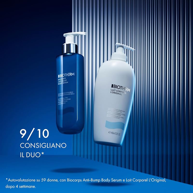 Biocorps Anti-Bump Serum, Siero Corpo, Per Tutti i Tipi di Pelle, Azione Levigante e Delicata, Arricchito con Life Plankton, AHA+BHA+PHA e Acido Ialuronico, 200 ml