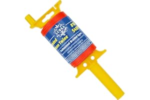 LURKA Mason Line String,#18 540 Feet 8 Braided Construction Nylon Line with Spool Fluorescent Orange String Line for Precision Work, DIY, and Gardening Projects (Fluorescent Orange)