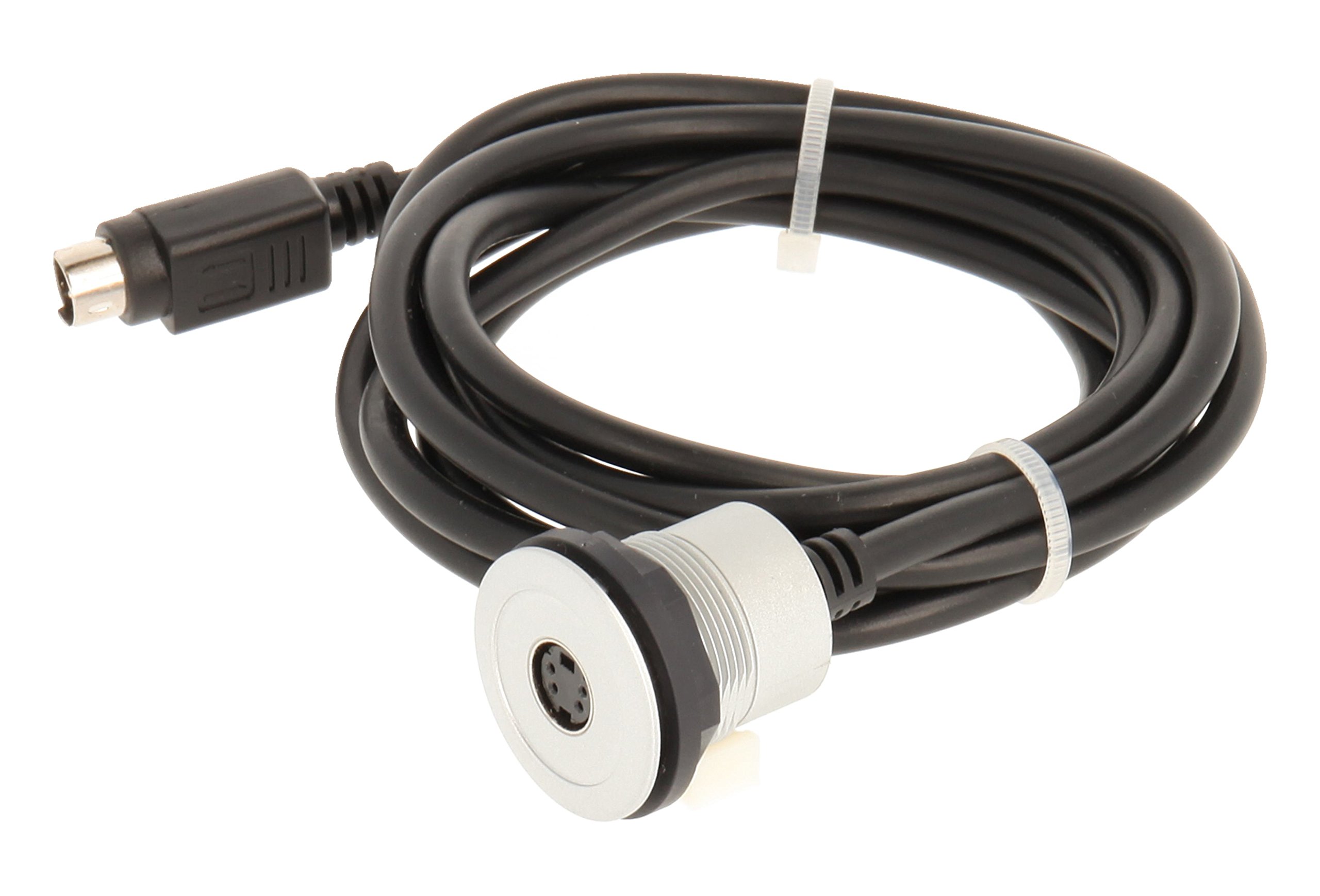 Club 23.001.539 SVHS Female with Front, Back and 1x SVHS Socket 1x SVHS Cable Length 200 cm with SVHS Plug, Silver