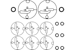 OXCANO 698781 8 Sets Bowl Gasket Float Bowl Gasket Including 8 Pieces 698781 Bowl Gaskets and 8 Pieces Seals O-Ring Compatible with Nikki Carburetor Troy-Bilt Toro Lawn Mowers