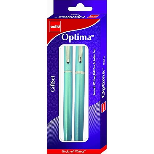 Cello Optima Pen Gift set- Pack of 2 (Blue)