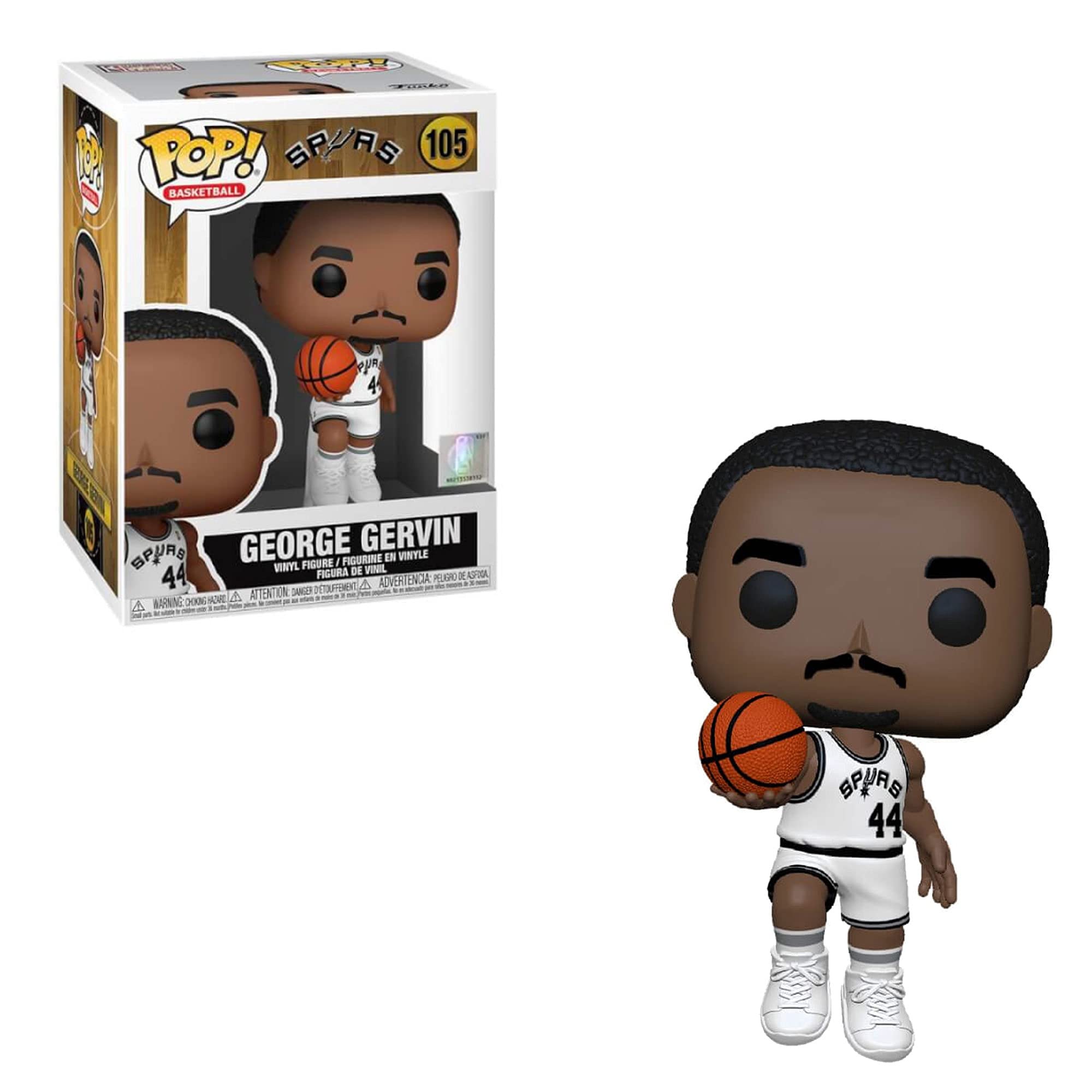 Funko POP! NBA: Legends - George Gervin - (Spurs Home) Vinyl - Collectable Vinyl Figure - Gift Idea - Official Merchandise - Toys for Kids & Adults - Sports Fans - Model Figure for Collectors