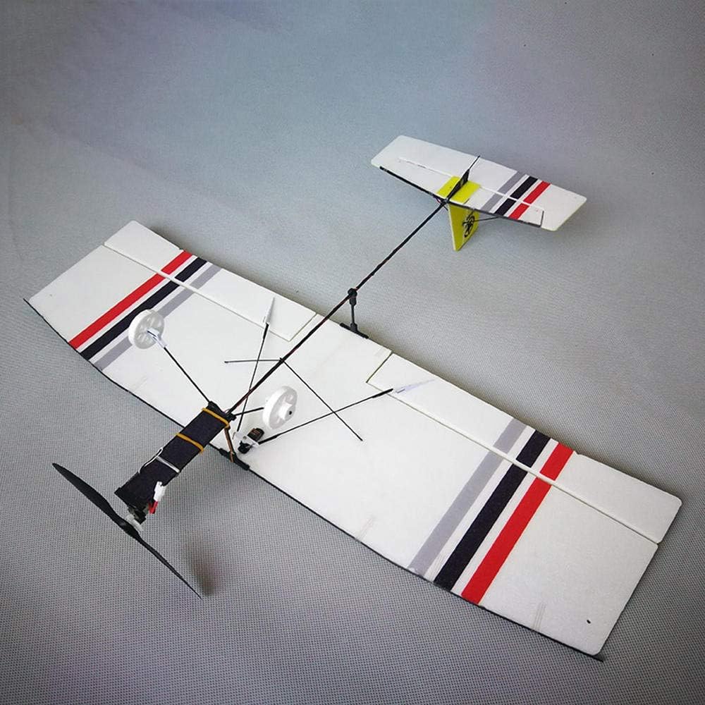 JWIL Remote control aircraft RC Airplane Kit With Motor 580mm Wingspan Hollow Cup Mini Fixed Wing Glider Trainer Beginner easy for beginners to master (Color : White, Size : One size)