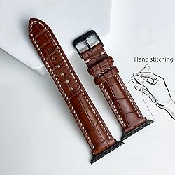 Light Brown Watch Strap Compatible with Apple Watch