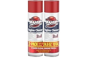 KRAKEN BOND Engine Cleaner Spray - (2x12.3 fl. Oz) Degreaser for Engine Bay, Gunk, and Motor | 2 Pack