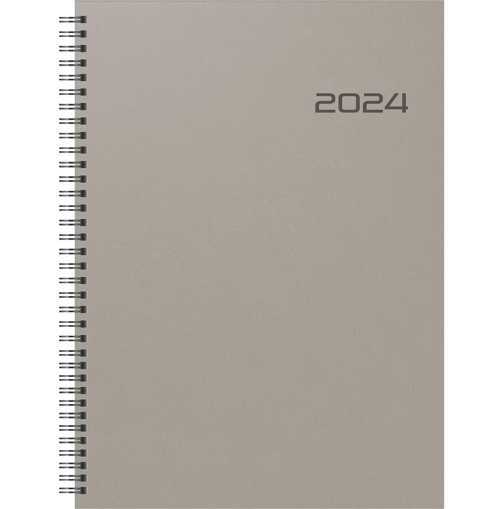 BRUNNEN Weekly calendar model 781 2024 2 pages = 1 week A4 transparent