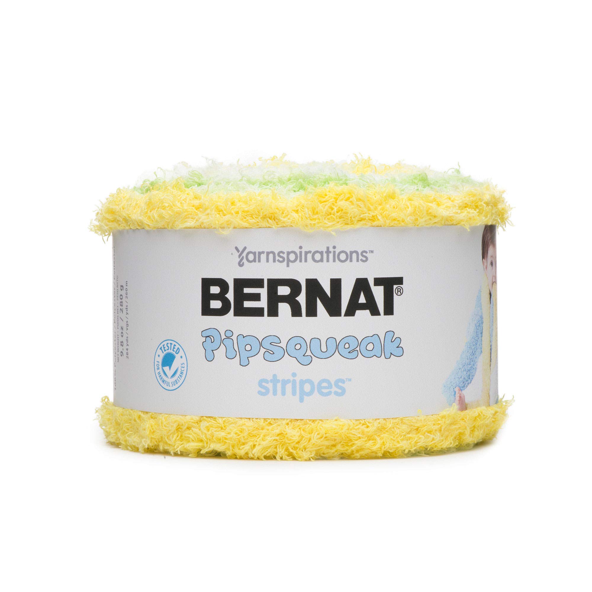 Bernat Pipsqueak Stripes Yarn- 280g- Daffodil