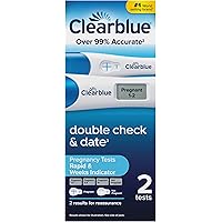 Clearblue Pregnancy Test Double-Check & Date Combo Pack, 2 Tests (1 Digital, 1 Visual)