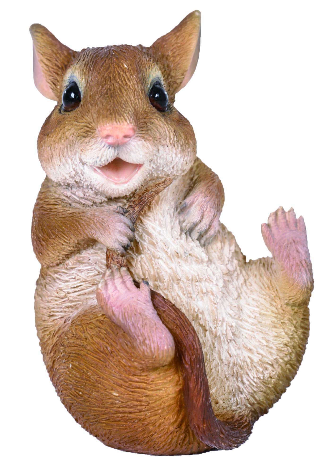 M.E.G Cards & Gifts Vivid Arts - Sitting Dormouse Home or Garden Decoration (NF-DM05-F)