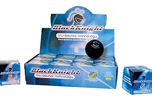 Black Knight Tru-Bounce Double Yellow Dot Squash Ball [Misc.]