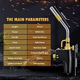 SenDeluz MAPP Gas Torch Trigger Start Propane Brazing Welding Plumbing Soldering view 6