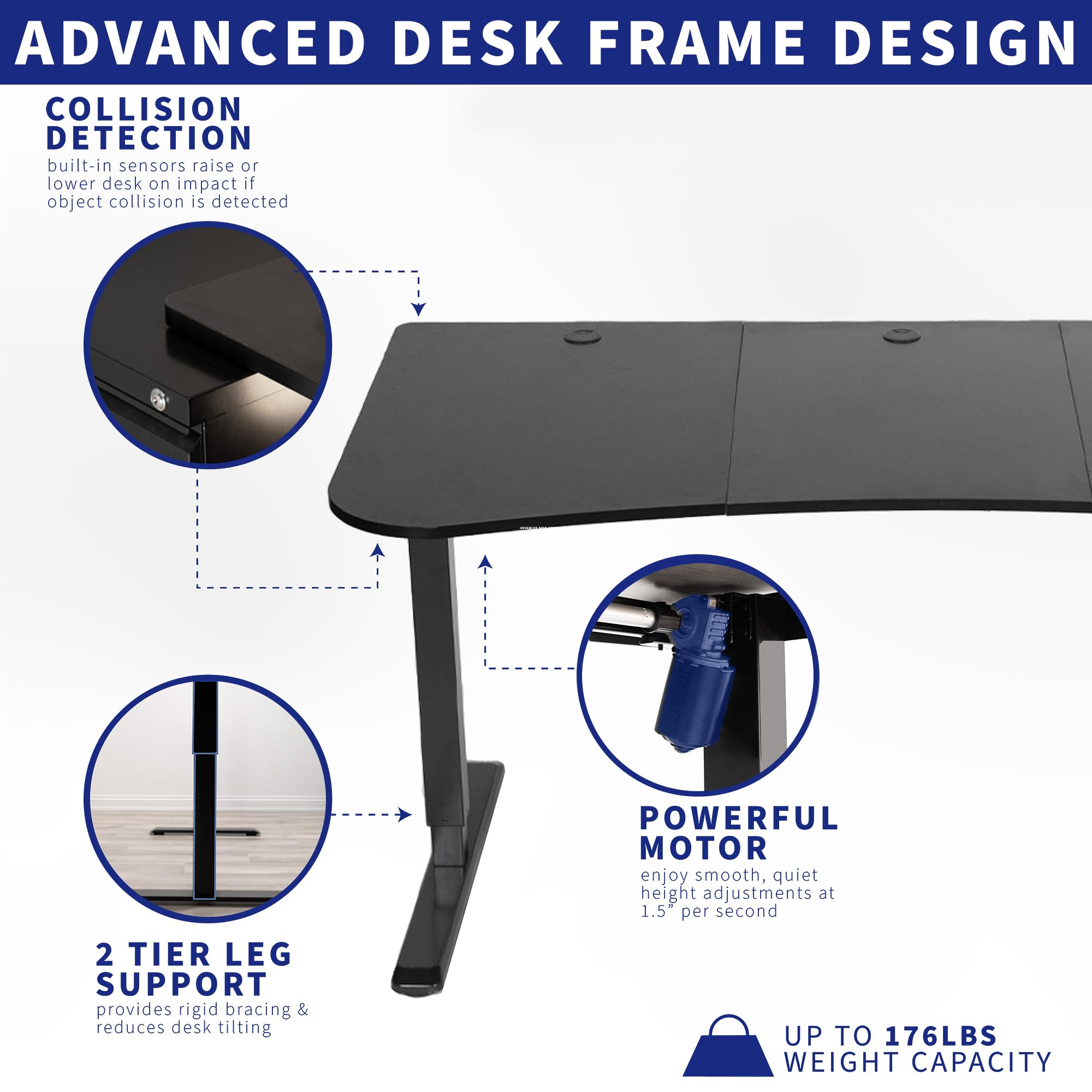 Mua VIVO Electric Height Adjustable 63 x 32 inch Memory Stand Up Desk ...