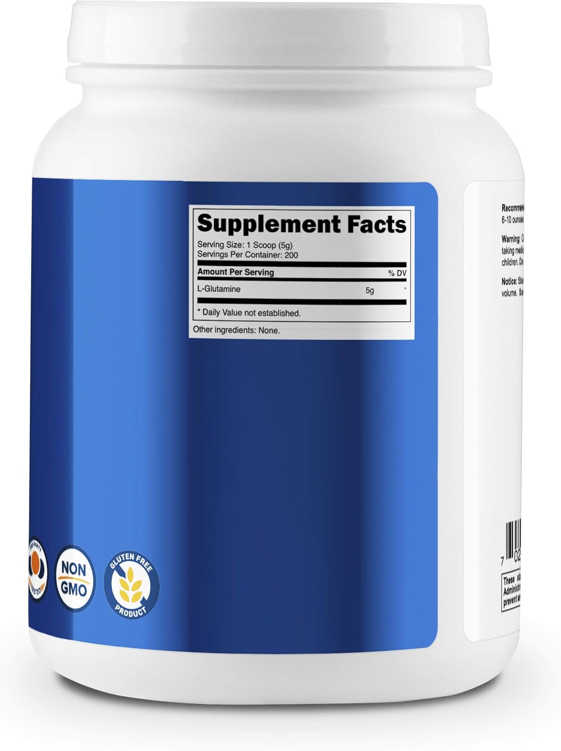 Nutricost LGlutamine Powder 1 KG Pure L Glutamine, 5000mg per