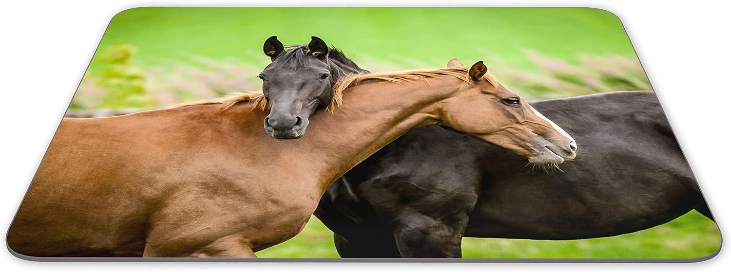 Destination Vinyl Ltd Equestrian Friendship Mouse Mat Pad - Horse Lover Farming Computer #14622, Multicolor - Image 3