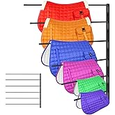 Zwinz Saddle Pad Rack, Heavy Duty 180 Degree Swing Wall Mounted Horse Blanket Holder with 6 Well-Spaced Extra-Long Rack Arms,Horse Blanket Rack for Various Accessories (1pc)