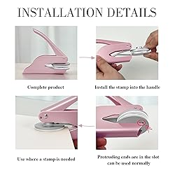 OFCCUSTOM Book Embosser Custom Embosser Stamp with
