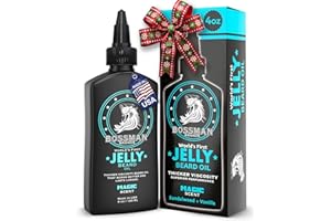 Bossman Jelly Beard Oil for Men (4 oz, Magic Scent) – Softens, Moisturizes & Conditions with Natural Ingredients