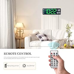 Digital Clock, Digital Wall Clock for Living Room