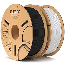 ELEGOO PLA Filament 1.75mm Black & White 2KG, 3D