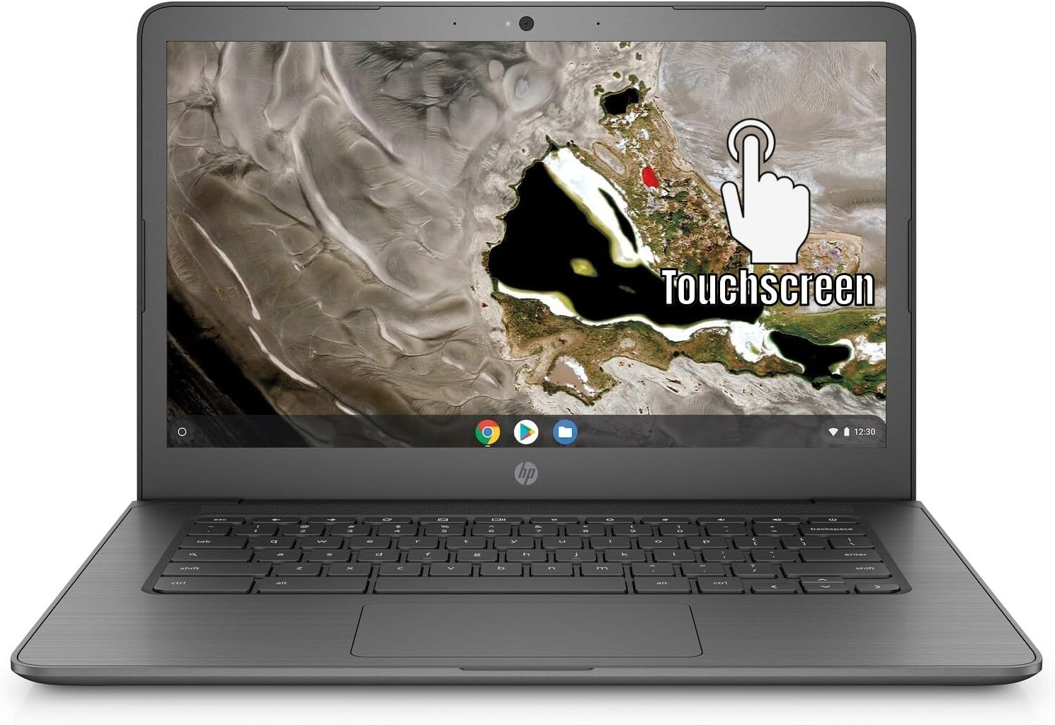 HP Touchscreen Chromebook 14A G5 Laptop 14" HD 1366 x 768 AMD A4-9120C Processor AMD Radeon R4 Graphics 4GB DDR4 RAM 32GB eMMC 1.6 GHz Chrome OS Wi-Fi Bluetooth Natural Silver (Renewed)