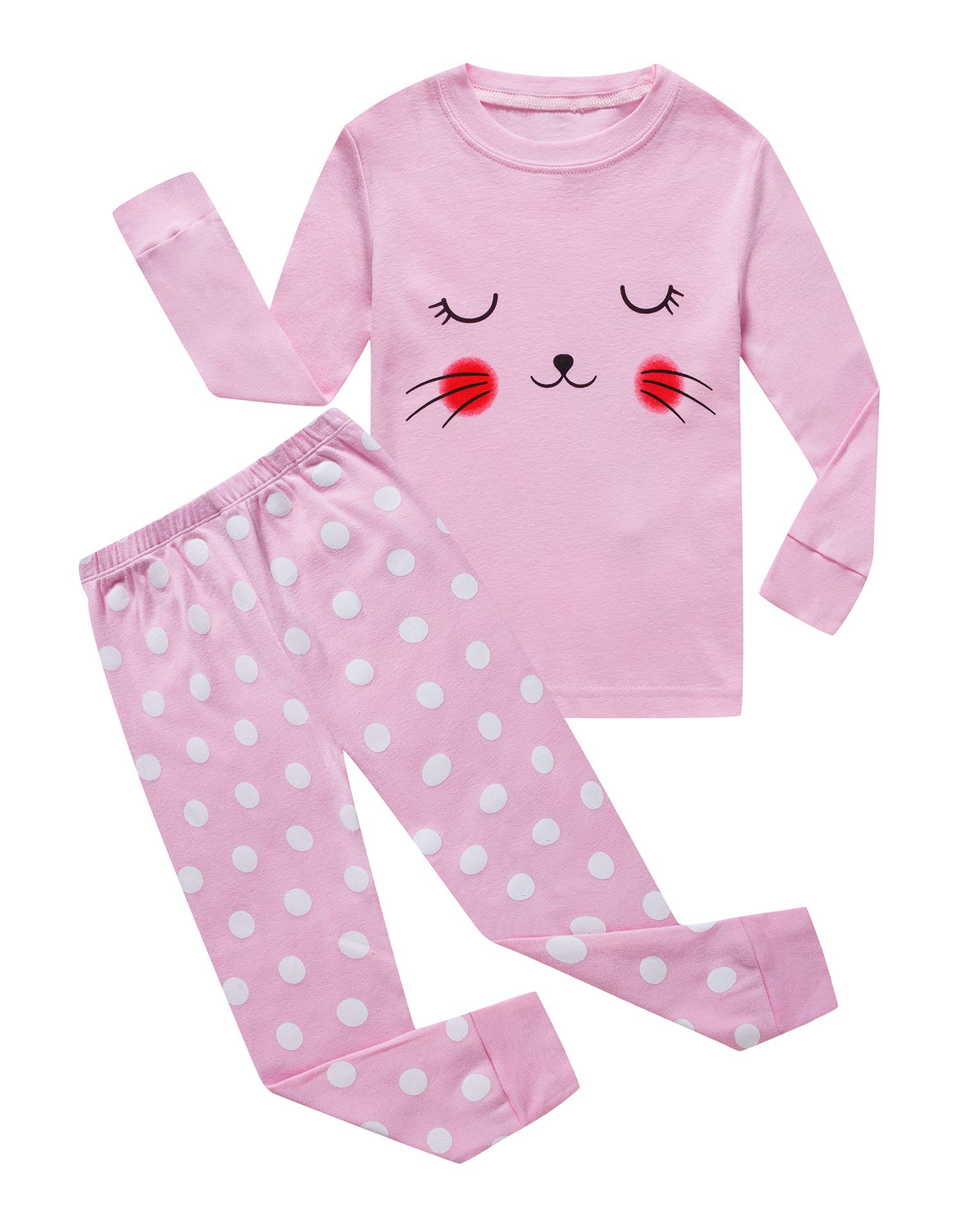 IF Pajamas Mermaid Little Girls Sets 100% Cotton Sleepwears Toddler Kids Pjs Size 3T