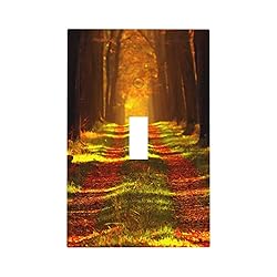 Rustic Nature Tree Autumn Maple Leaf Single Toggle