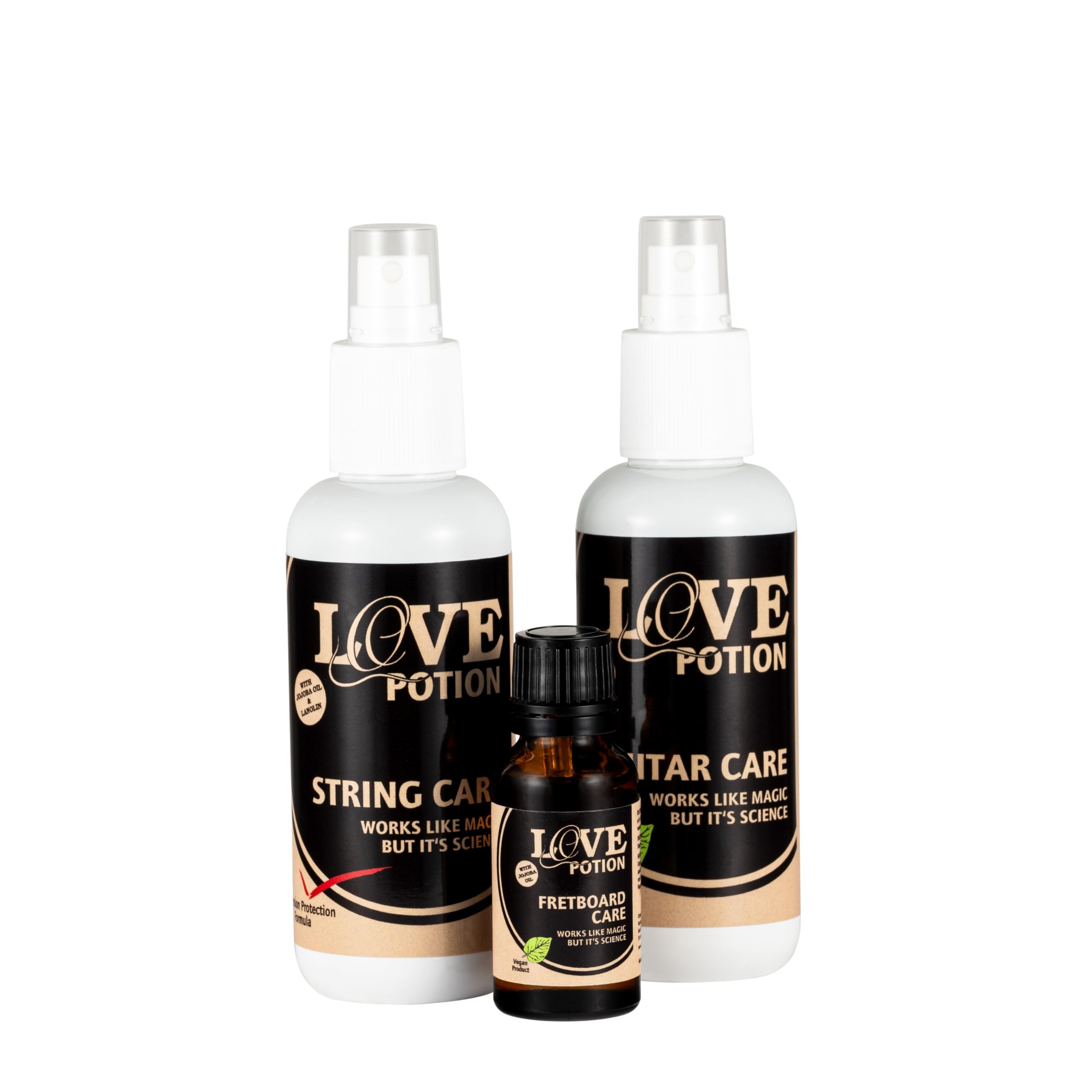 Ortega Guitars Love Potion Pack - 3-piece cleaning set for string instruments care (OLP-PACK)