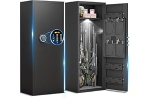 Luzfuego 10-12 Unassembled Gun Safe for Rifles and Pistols, Digital Gun Safe for Rifles and shotguns with Removable Shelf & 3