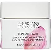 Physicians Formula Rosé All Night Ultra-Rich Restorative Face Cream, Anti Aging, Wrinkle-Relaxing, Restorative | Dermatologist Tested, Clinicially Tested