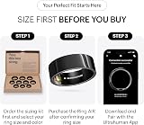 Ultrahuman Ring AIR Aster Black Size 6 Sleep Heart Rate Tracker view 2