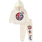 Marvel Spider-Man Captain America Boys Pullover Hoodie and Pants Set for Toddler and Big Kids
