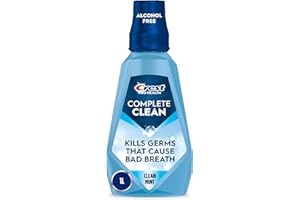 Crest Pro-Health Multi-Protection Alcohol-Free Mouthwash, Clean Mint, Freshens Breath with 12 Hours of Breath Protection, 1L