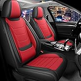 Car Seat Cover for Fiat 500 Seat Covers 2012-2019 (Standard 2 Seats) | Nappa Leather Waterproof Seat Covers For Cars, Airbag Compatible, Universal Automotive Seat Covers Full Set