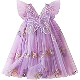 NNJXD Baby Girl Tulle Dress Casual Flower Embroidery Toddler Dresses