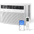 Midea 18,000 BTU Smart Inverter Window Air Conditioner with APP, Alexa Control, 208/230V AC Unit Cools up to 1,000 Sq. Ft, Quiet Operation, Energy Saving, Remote & Easy Installation Kit, White